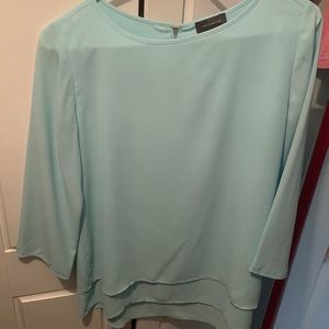 Light blue tunic with layered bottom- The Limited